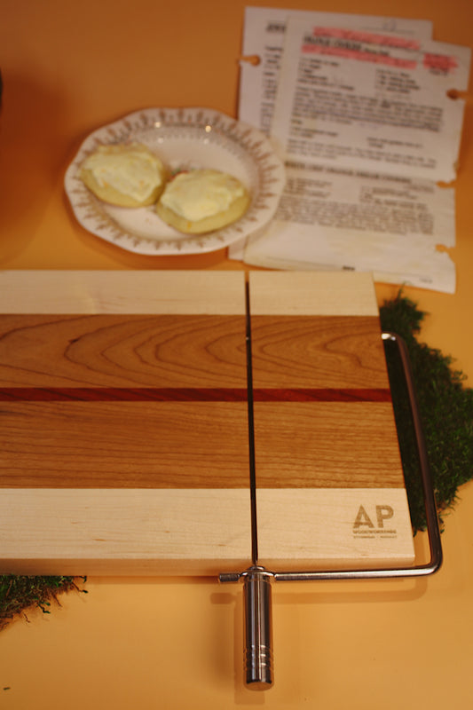 Stripe Cheese Cutting Board - Small