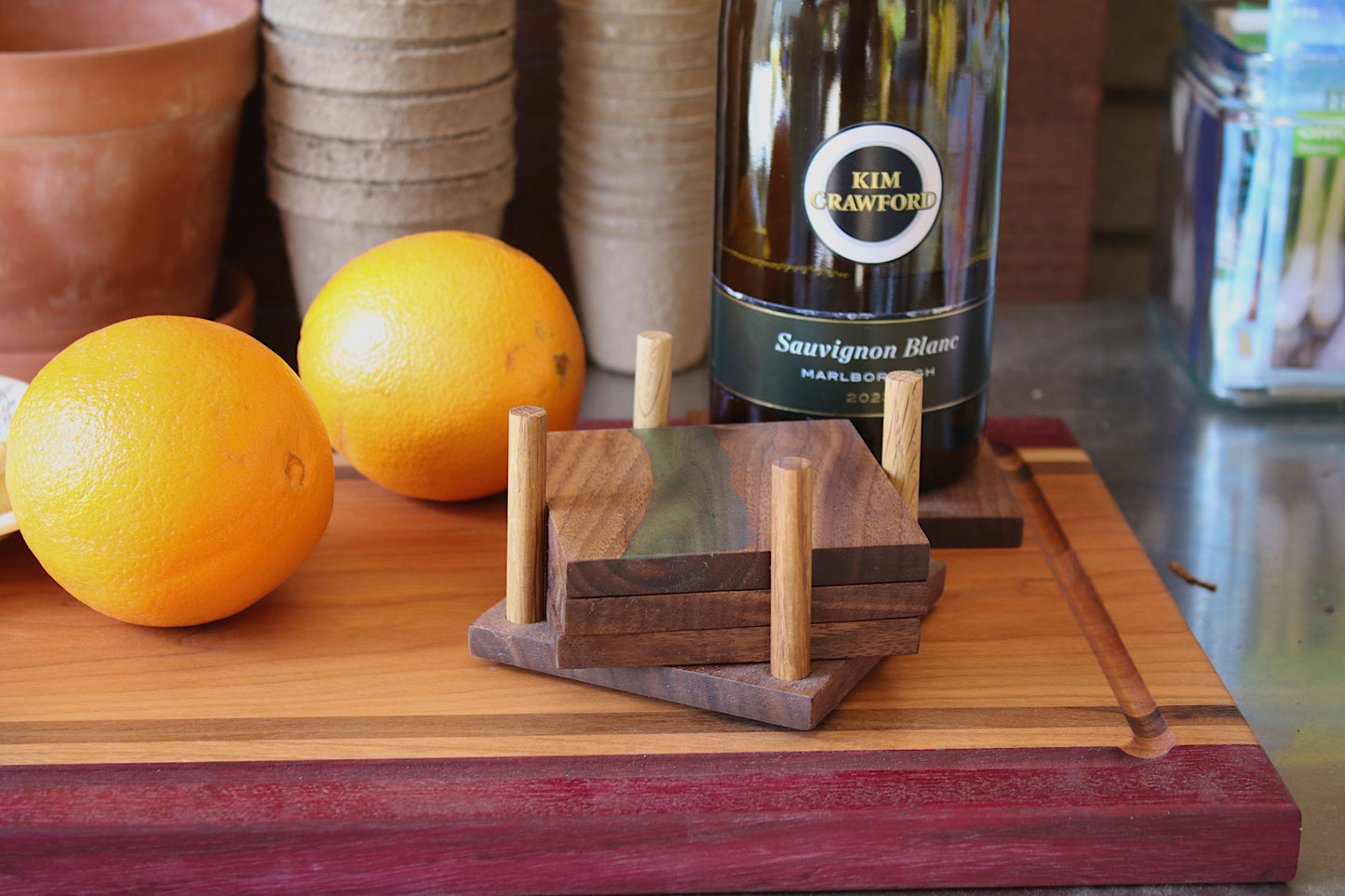 Cherry and Purple Heart Breadboard
