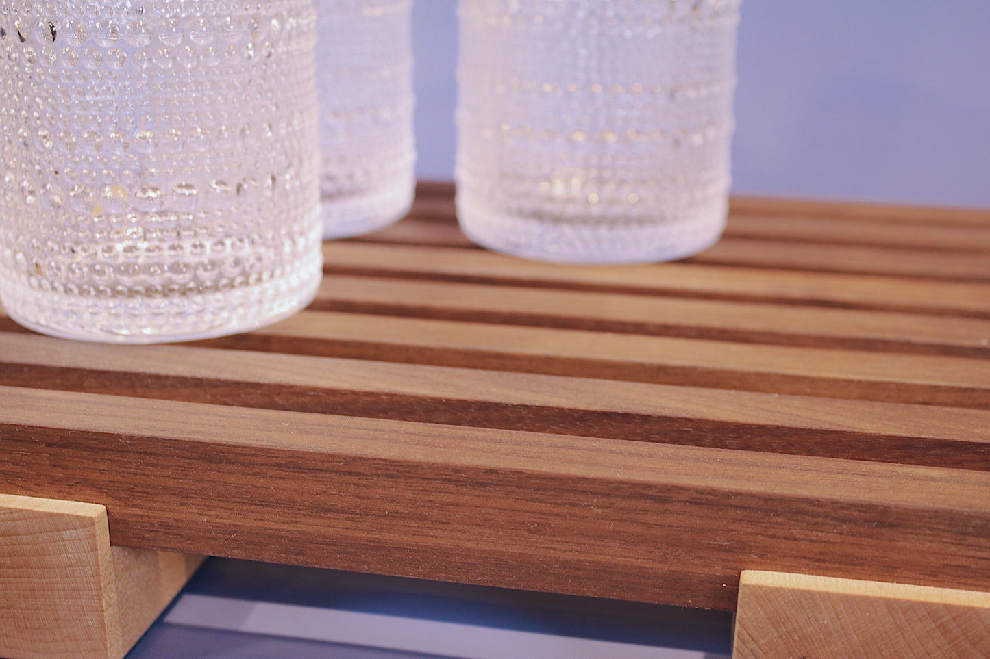 Large Walnut Trivet w/ Curved Base