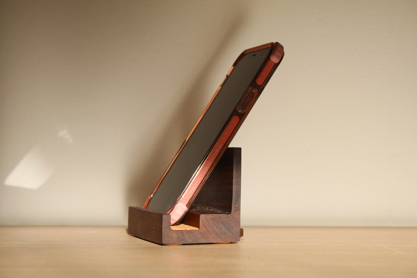 Walnut Phone Stand (Type 1)