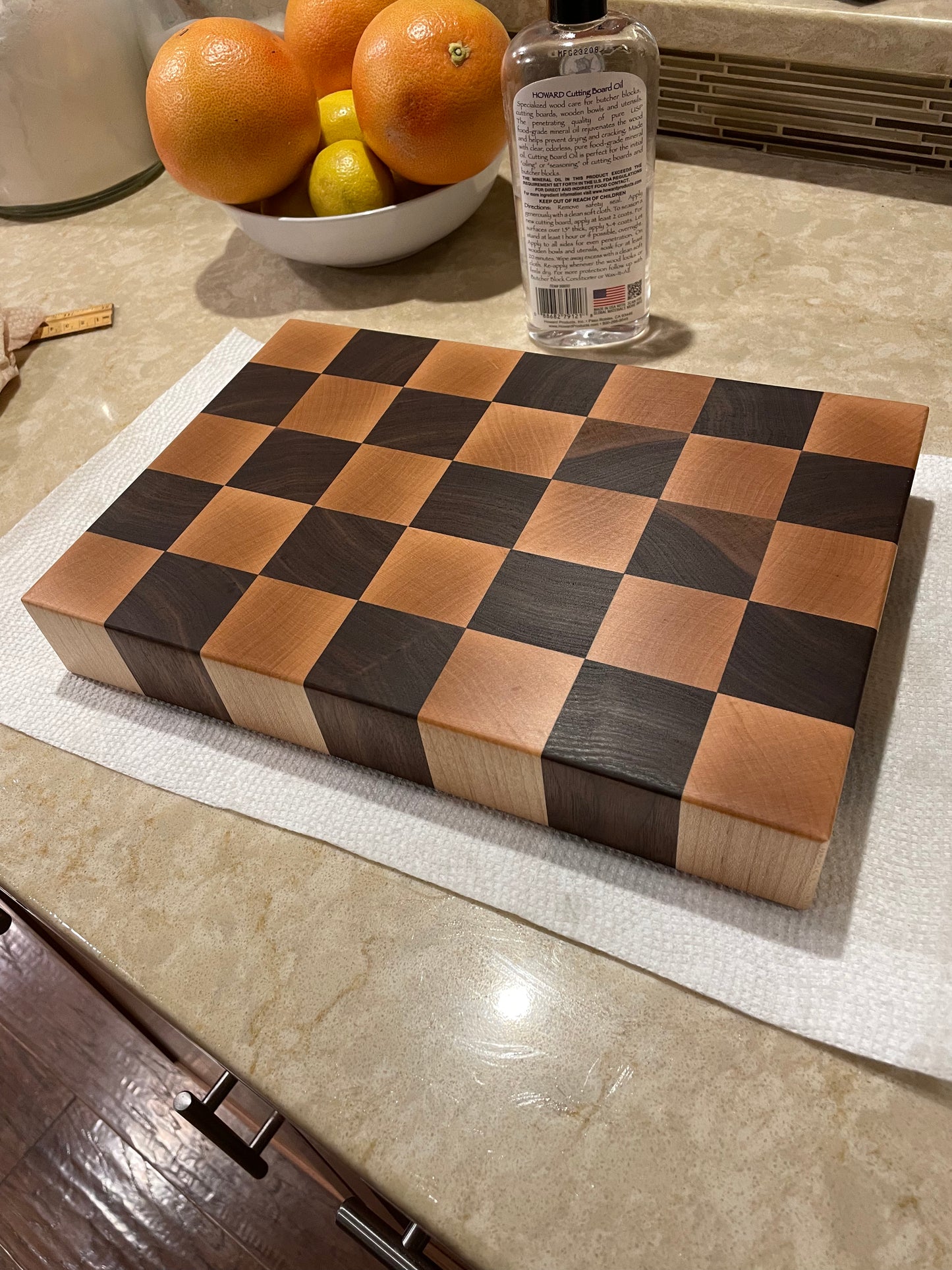 Checker End Grain Board