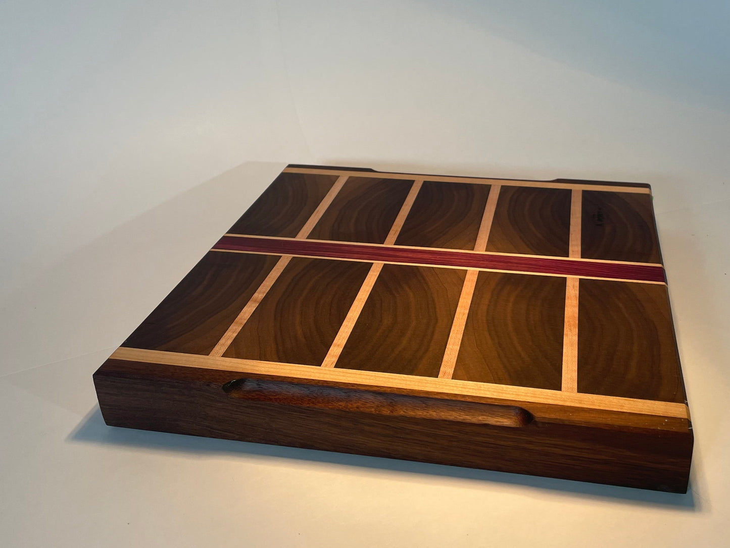 End Grain Cutting Board Purple Heart