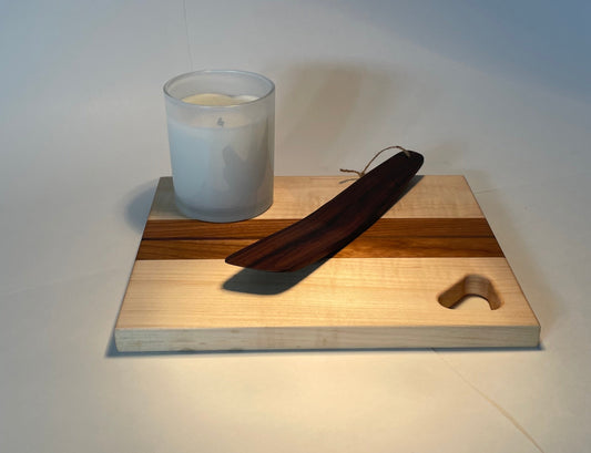 Minimalist Stripe Cutting Board with Grommet